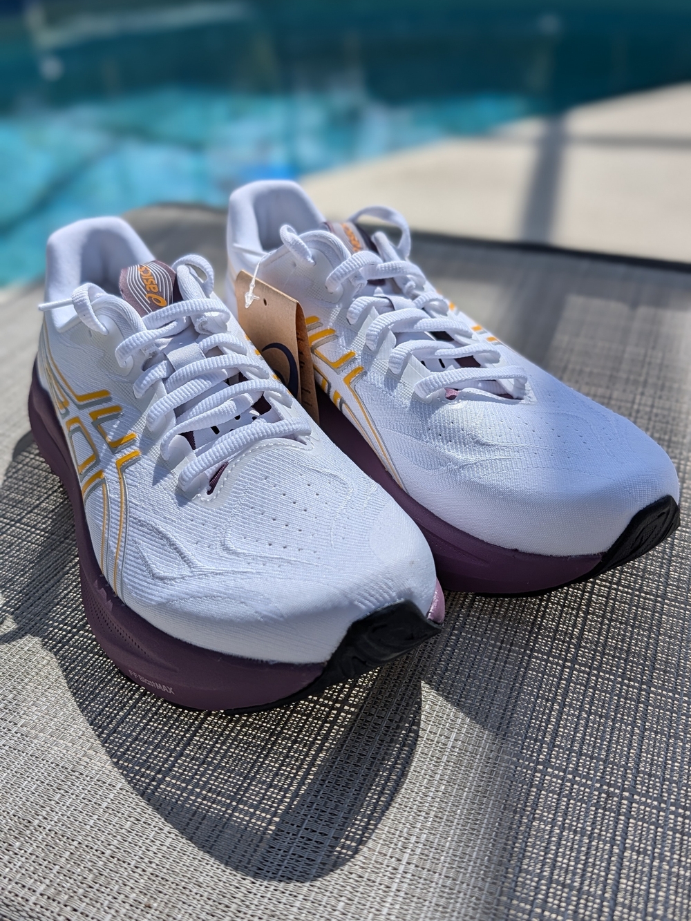 ASICS GT-2000 14 Womens 8.5 White Purple Gold Running Shoes New No Box - Picture 4 of 13